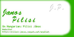 janos pilisi business card